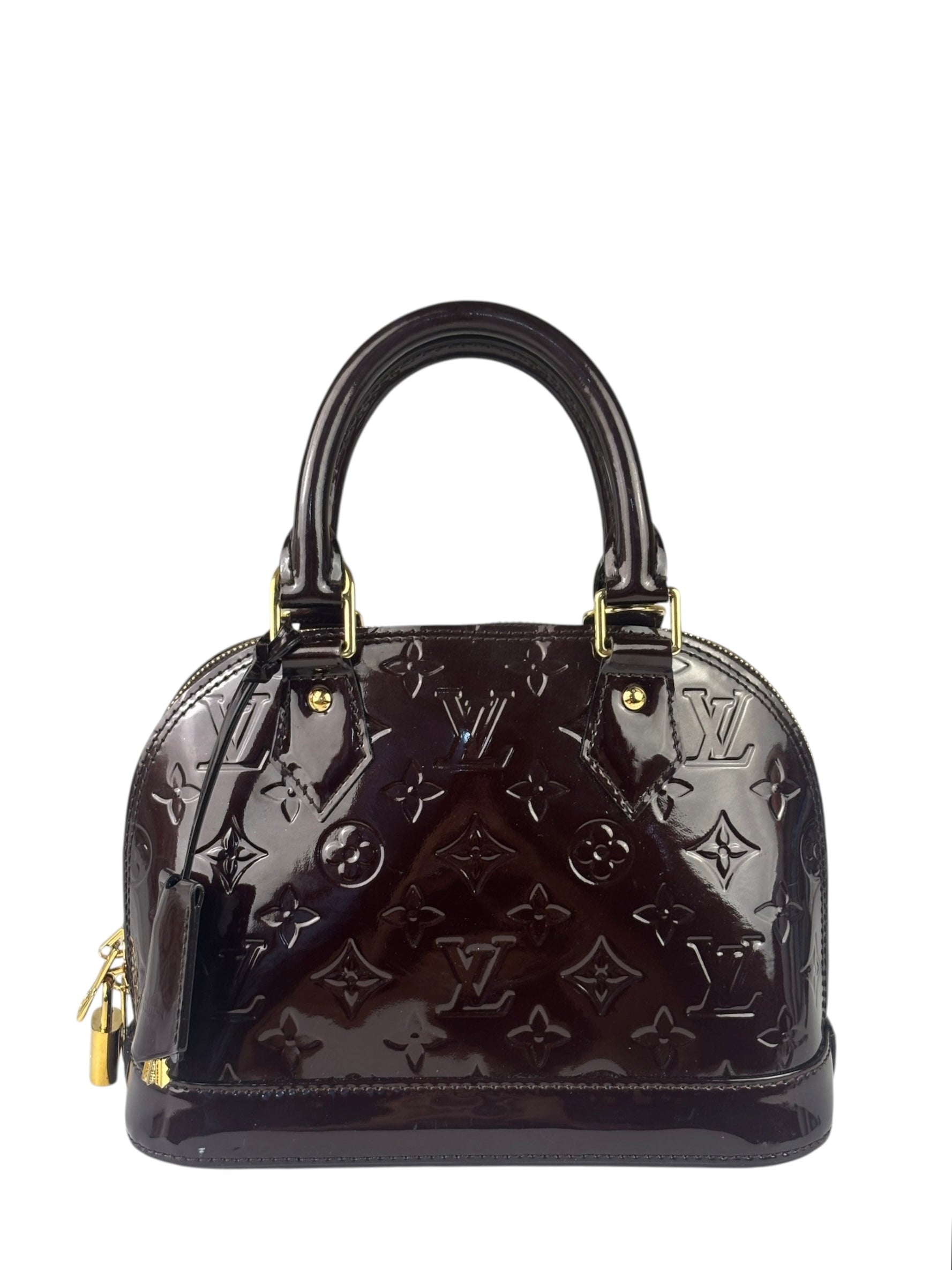 Louis Vuitton Amarante Vernis Alma BB Two-Way Bag