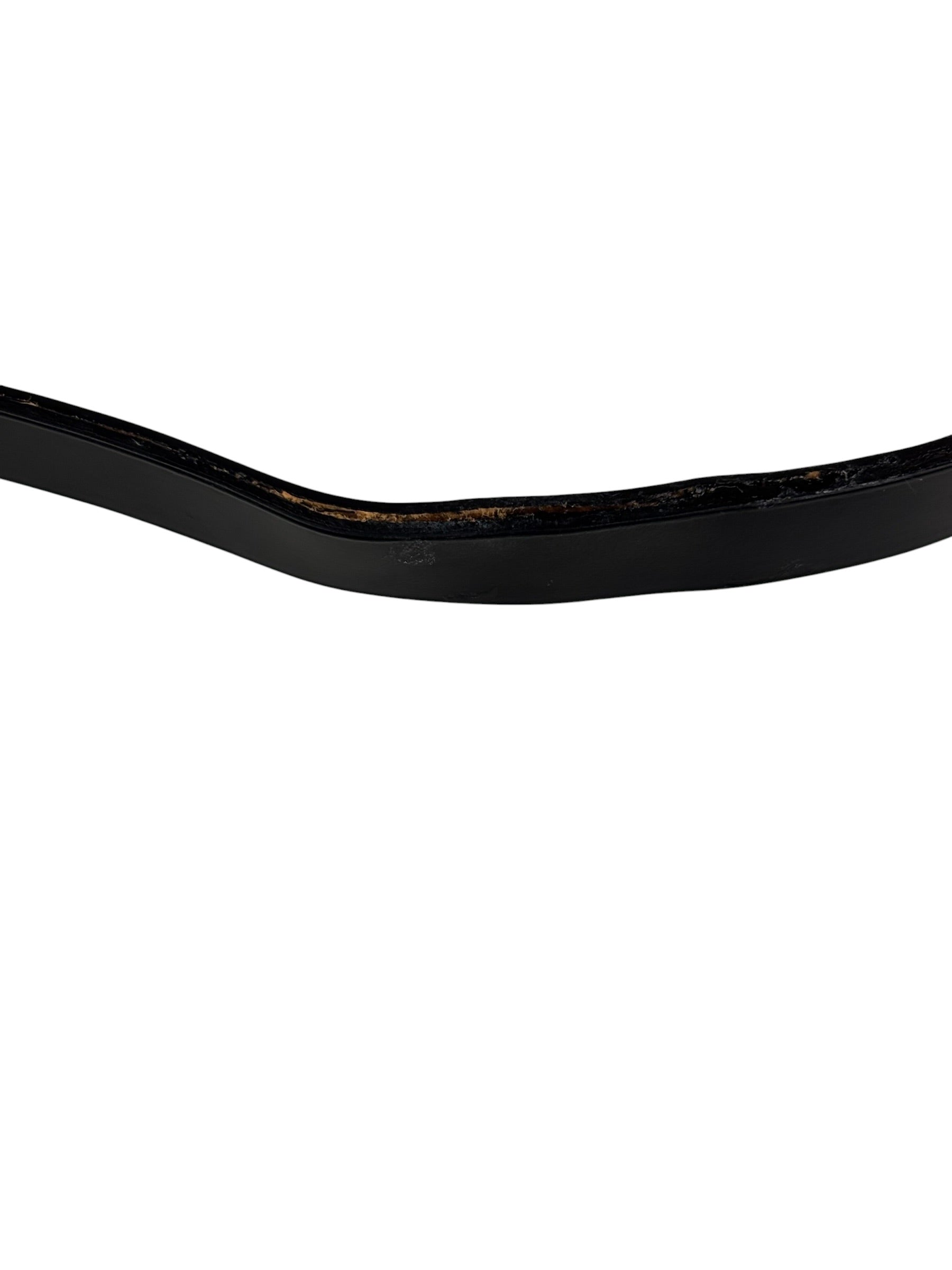 Salvatore Ferragamo Vintage Black Gancini Leather Baguette