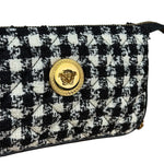 Versace Black/White Tweed Pochette