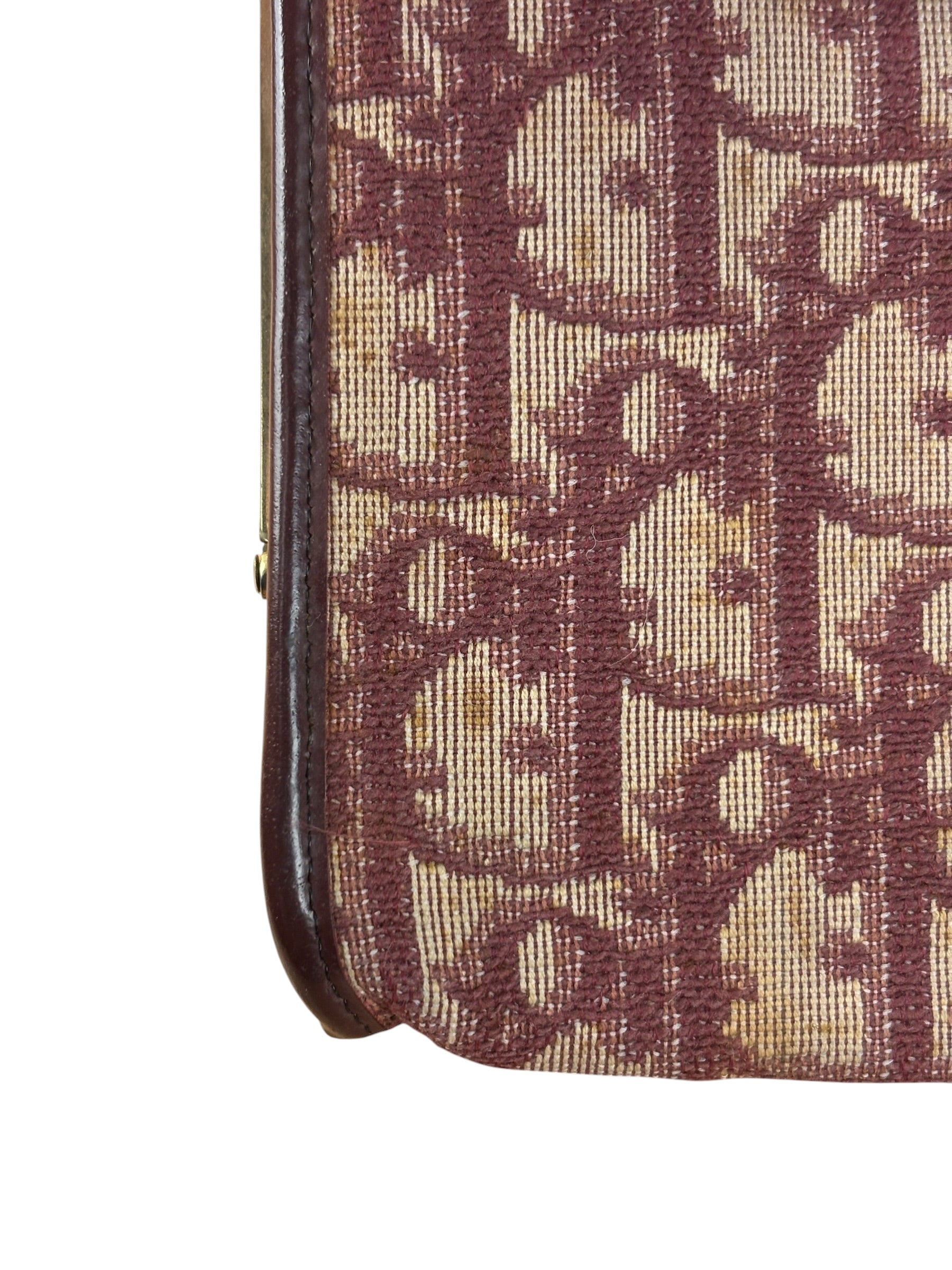 Christian Dior Vintage Trotter Oblique Clutch Bag