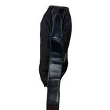 Prada Black Tessuto Nylon Leather Trim Hobo Bag