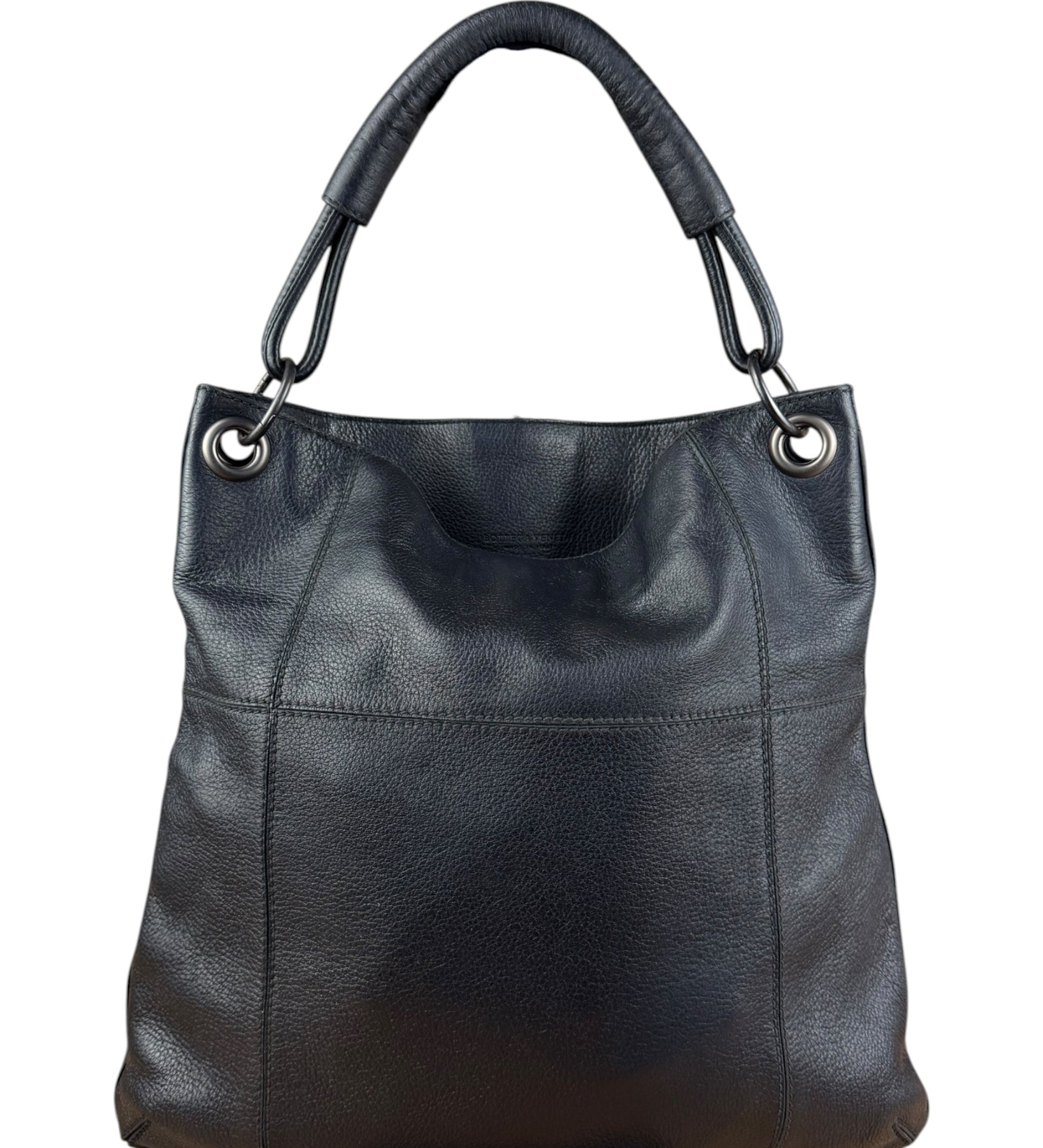 Bottega Veneta Black Cervo Hobo Bag