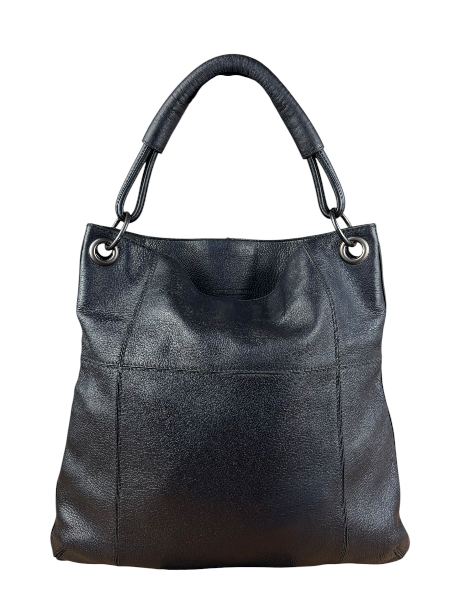 Bottega Veneta Black Cervo Hobo Bag