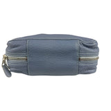 Balenciaga Vintage Blue Leather Mini Pochette