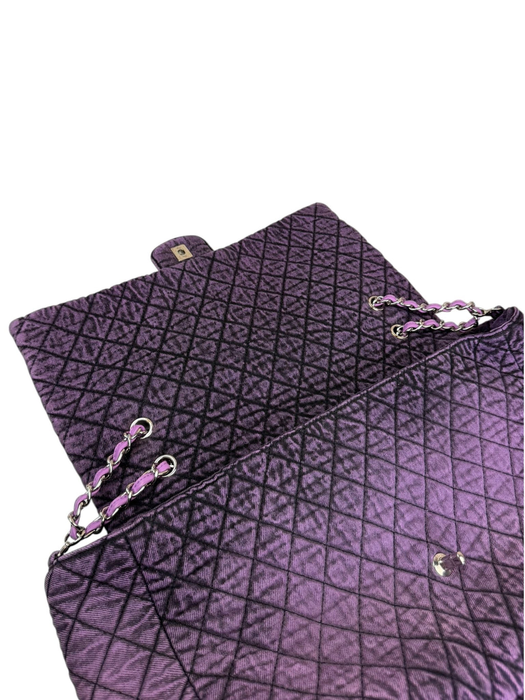 Chanel Purple Denimpressions XXL Flap Bag 2019