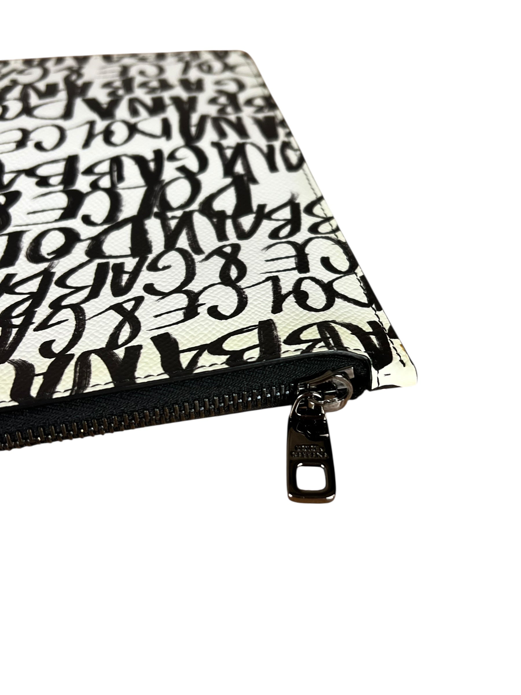 Dolce & Gabbana Graffiti Clutch White