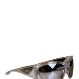 Givenchy Silver Giv Cut Shield Sunglasses