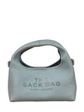 Marc Jacobs Cloud Blue Pebbled Leather Nano The Sack Two-Way Hobo