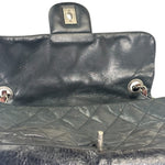 Chanel Black/Grey Quilted Calfskin Matelassè Iridescent Flap Bag 2009
