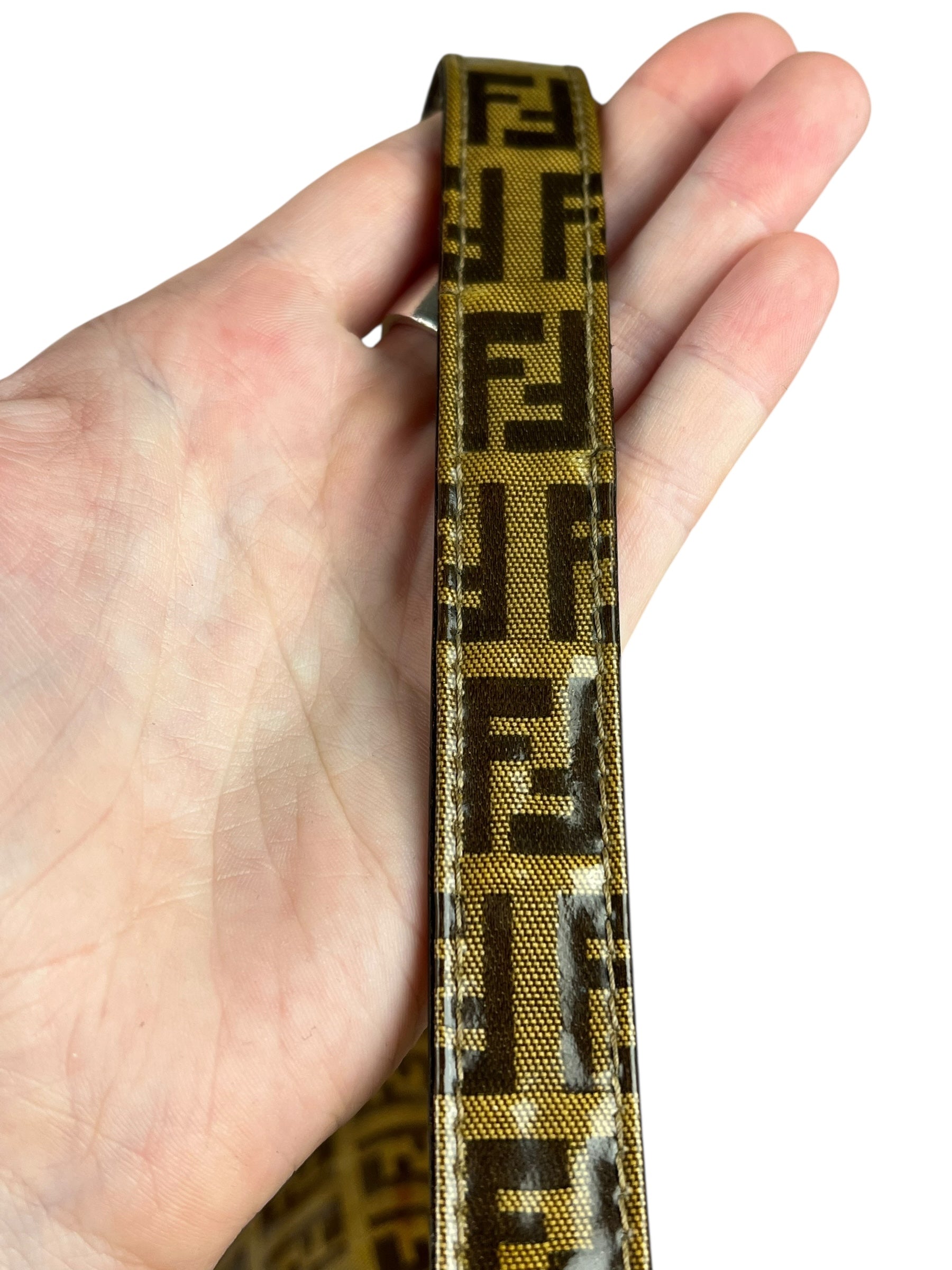 Fendi FF PVC Coated Canvas Baguette