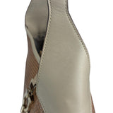 Salvatore Ferragamo Brown Lizard-Embossed Hobo Bag
