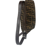 Fendi Leather Trim Zucca Pochette