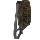 Fendi Leather Trim Zucca Pochette