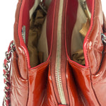 Chanel Red Patent Leather Chain Shoulder Bag 2012