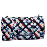 Chanel White-Multi Canvas Airline Printed XXL Travel Flap Bag 2016