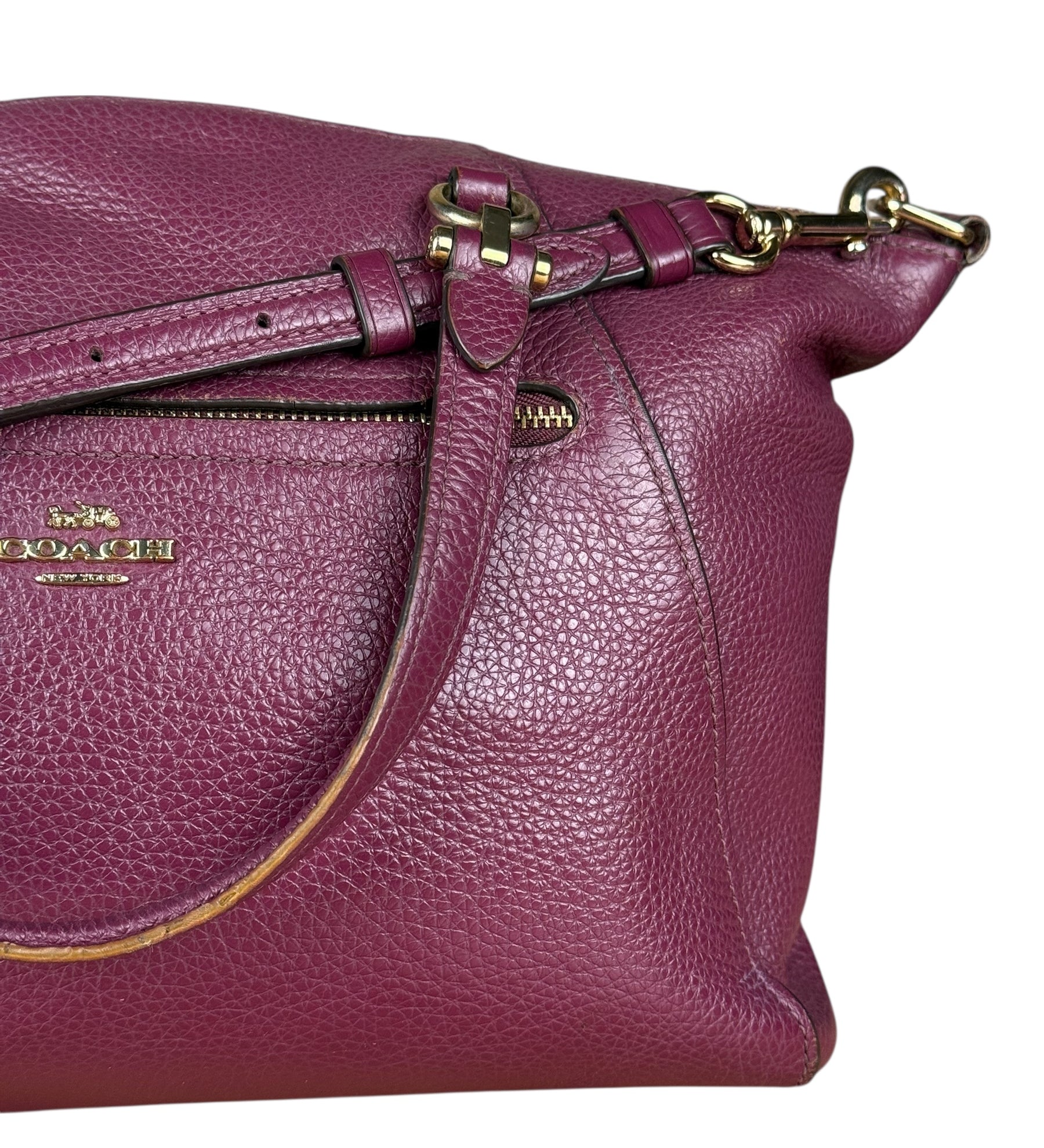 Coach Purple Top Handle Crossbody Bag