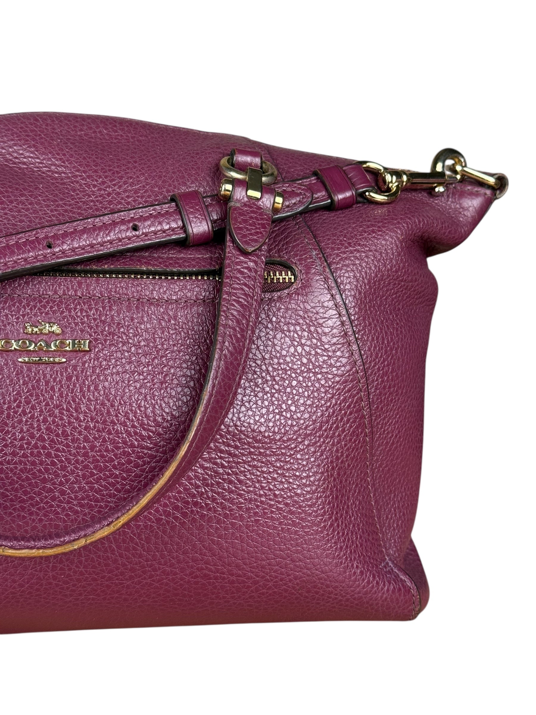 Coach Purple Top Handle Crossbody Bag