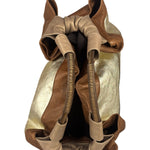 Loewe Gold/Bronze Leather Nappa Aire Handbag