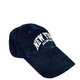 Balenciaga Navy Embroidered New York Cap
