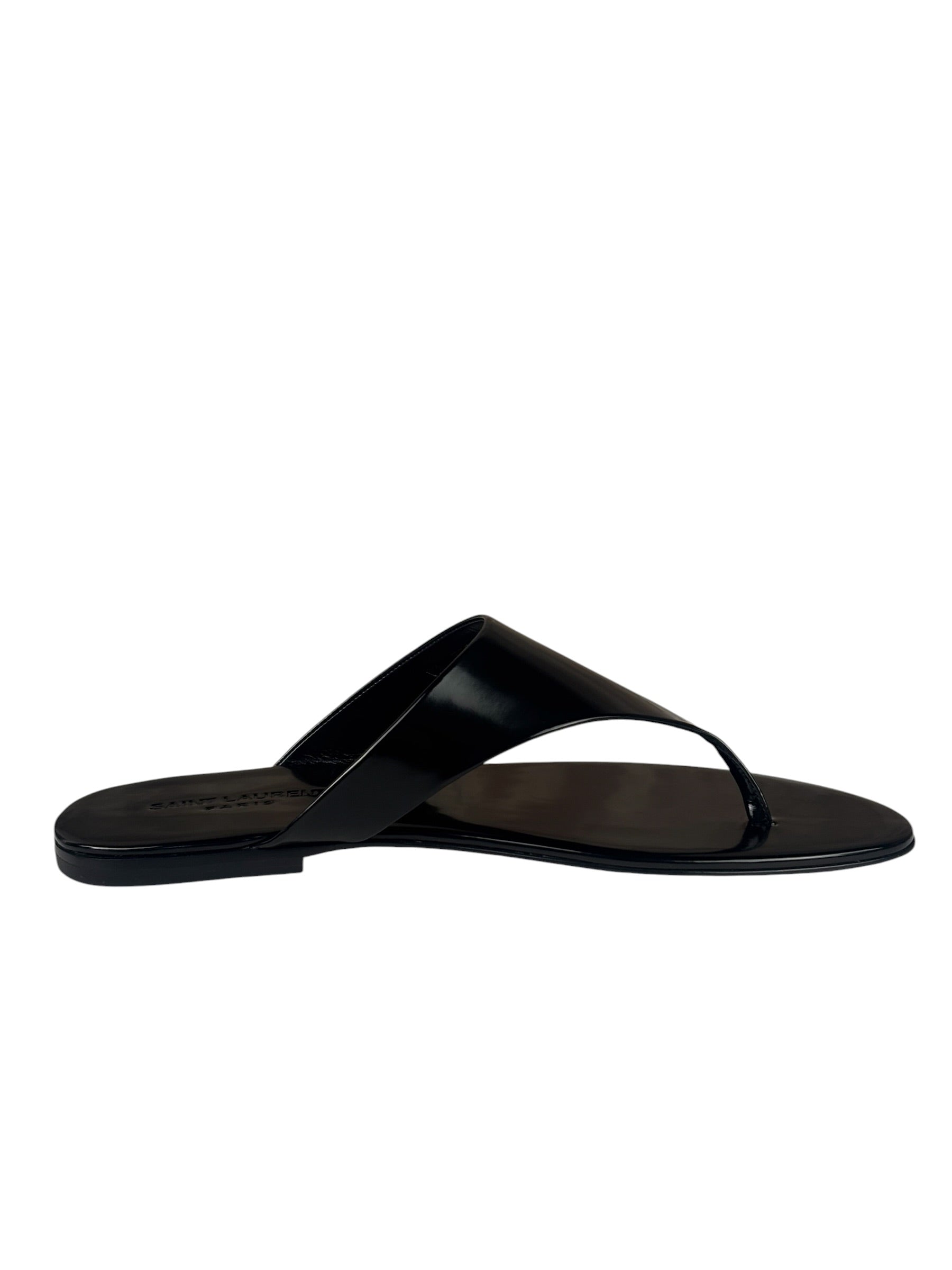 Saint Laurent Black Vitello Marilyn Sandals