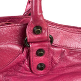 Balenciaga Pink Leather Classic City Two-Way Bag
