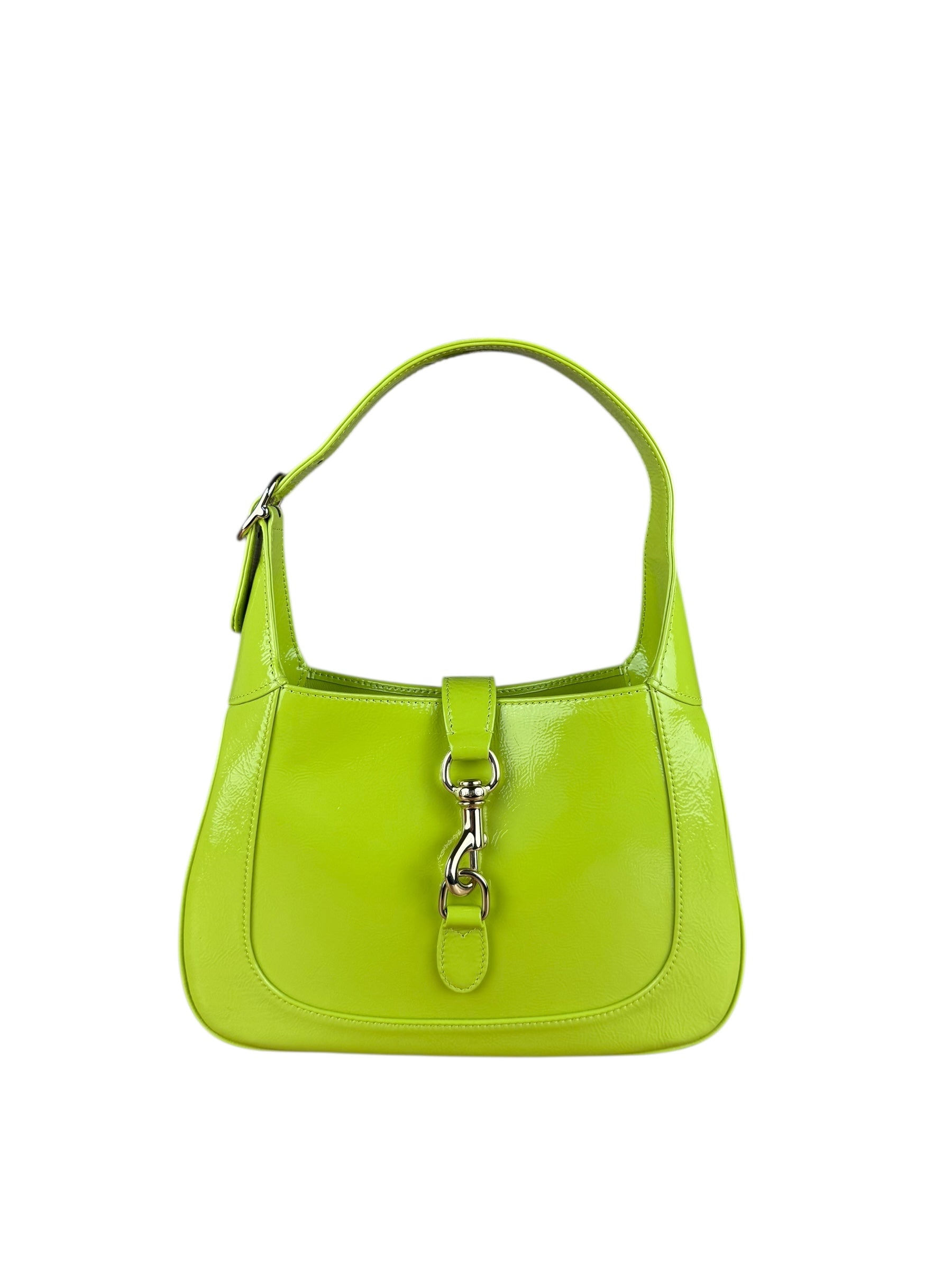 Gucci Jackie Green Medium Leather Shoulder Bag