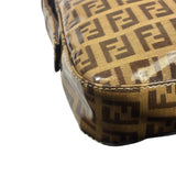 Fendi Brown Vinyl Zucca Baguette