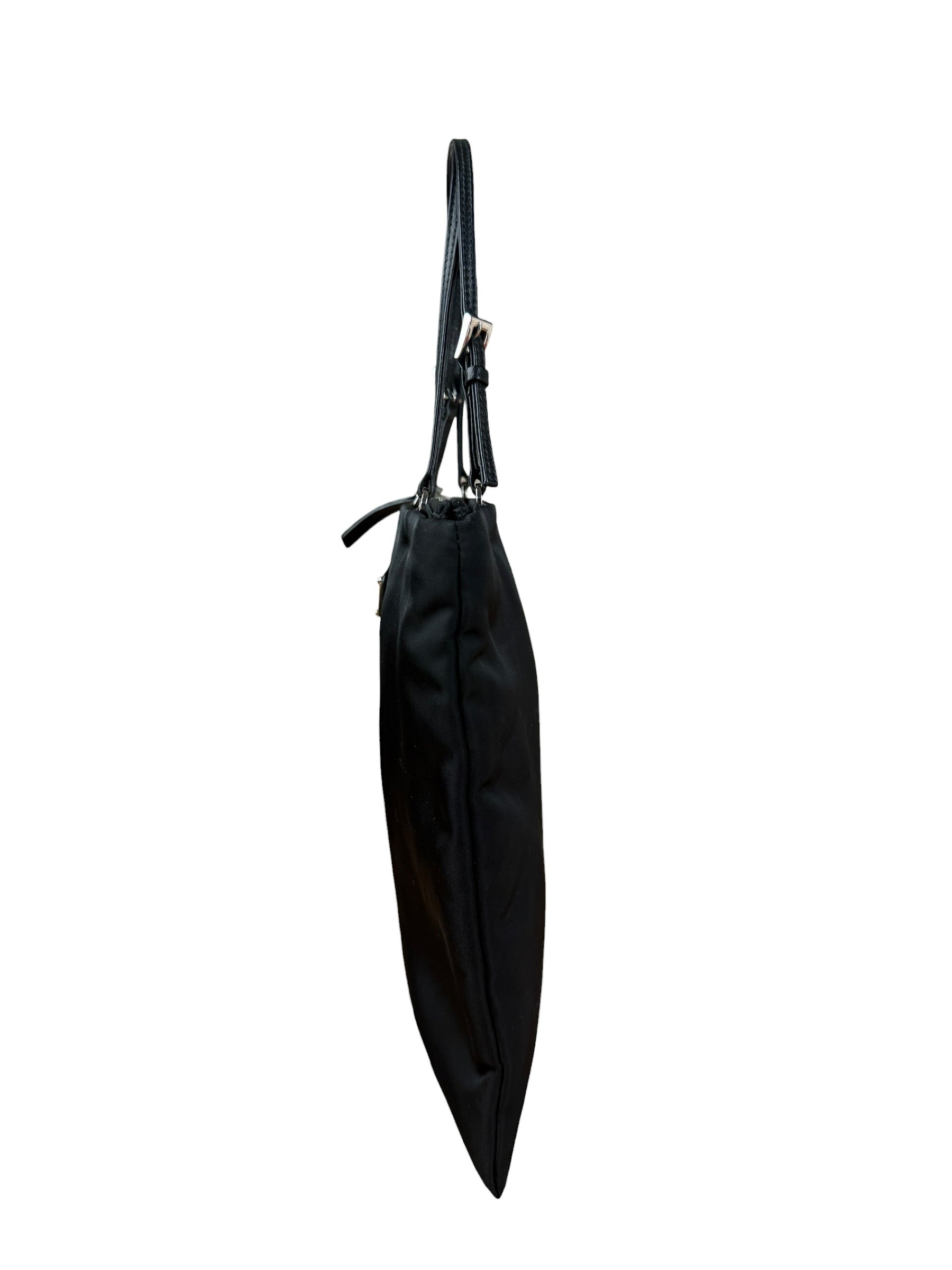 Prada Black Tessuto Small Zip Tote
