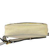 Versace Pastel Yellow Leather Logo Print Belt Bag