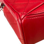 Chanel Red Quilted Leather Shoulder Bag 2016