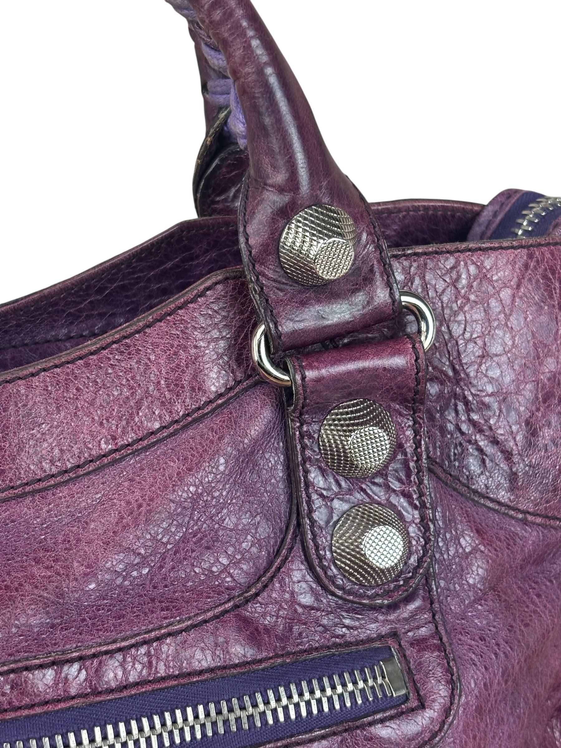 Balenciaga Purple City Bag