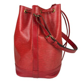 Louis Vuitton Red Epi Leather Noe Bucket Bag MM