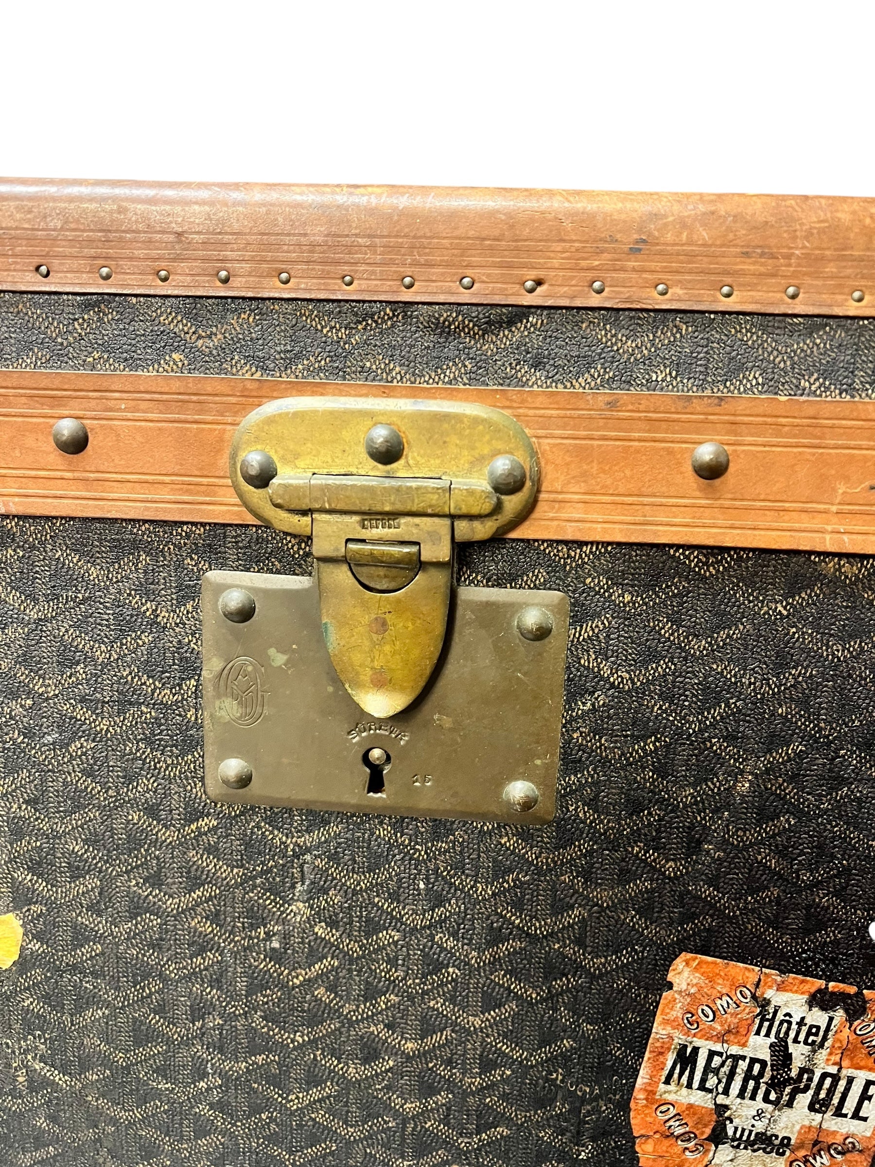 Goyard Vintage ca. 1930s Steamer Trunk