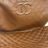 Chanel Brown Quilted Leather Flap Chain Messenger Bag