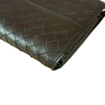 Bottega Veneta Vintage Brown Intrecciato Long Wallet
