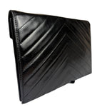 Yves Saint Laurent Black Quilted Leather Clutch