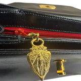 Gucci Black Leather Flap Crossbody Bag
