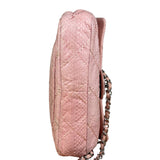 Chanel Pink Leather Small Unlimited Stitch Flap Shoulder Bag 1999