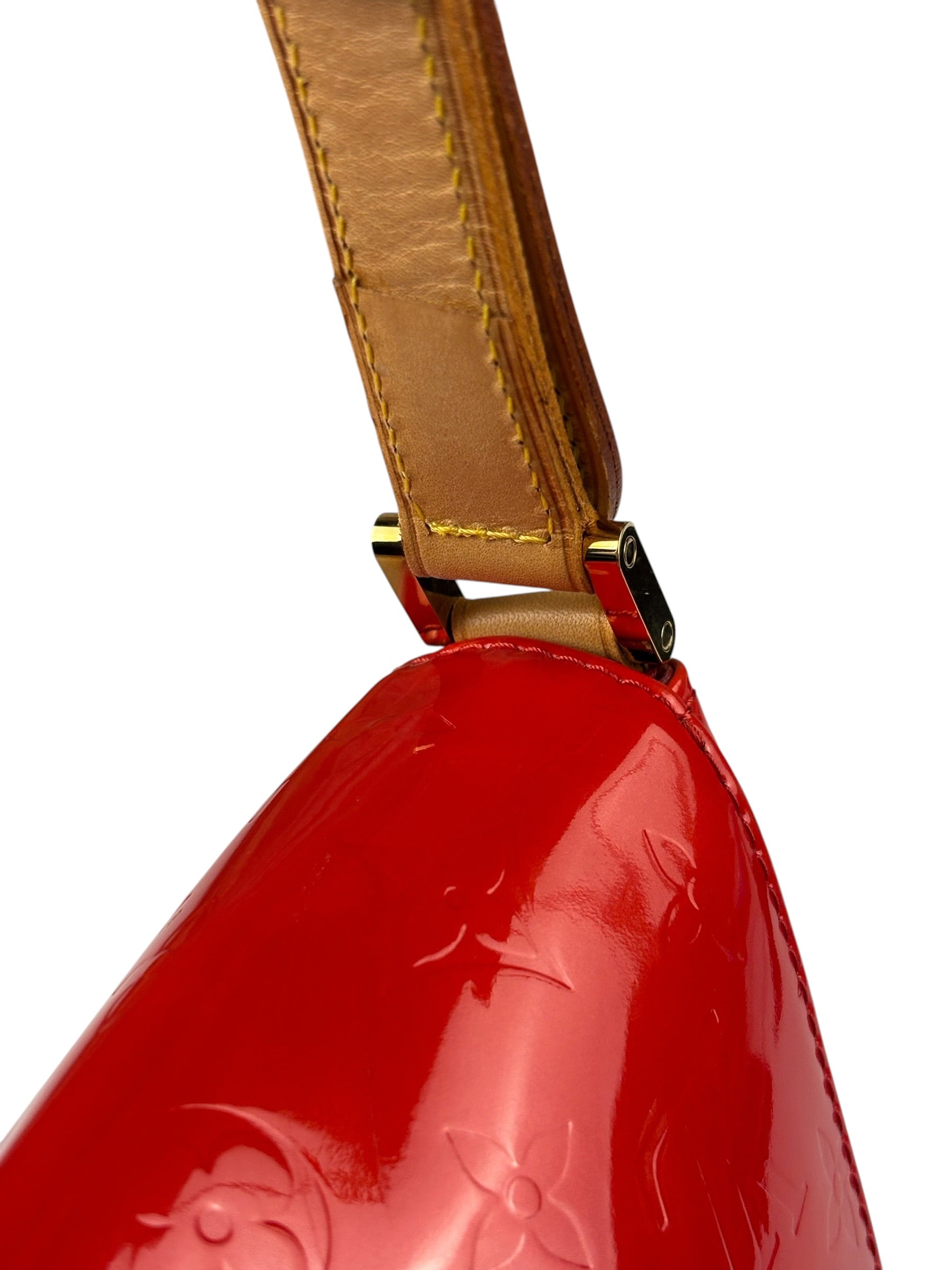 Louis Vuitton Red Vernis Thompson Street Shoulder Bag