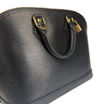 Louis Vuitton Black Epi Leather Alma Handbag PM