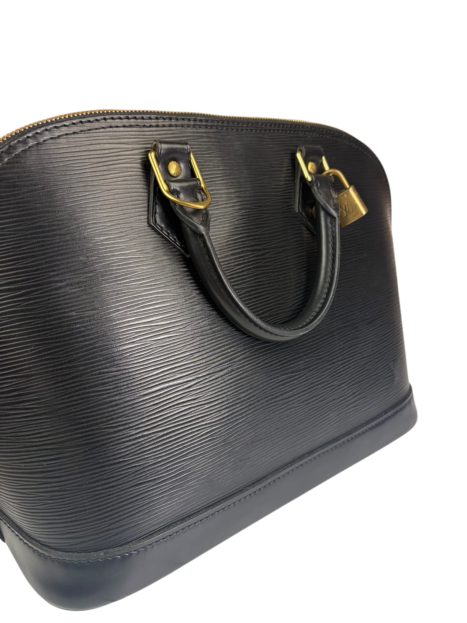 Louis Vuitton Black Epi Leather Alma Handbag PM