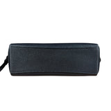 Coach Cosmetic Pouch Navy Blue Pebbled Leather