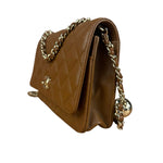 Chanel Brown Quilted Leather Wallet on Chain Shoulder Bag 2026