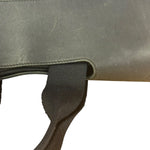 Hermes Black Canvas Leather Valparaiso Handbag