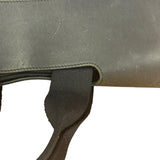 Hermes Black Canvas Leather Valparaiso Handbag