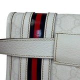 Gucci GG White Coated Canvas Sherry Line Belt Bag