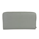 Celine Grey Leather Long Zip Around Wallet