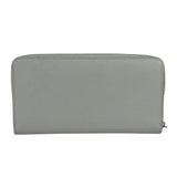 Celine Grey Leather Long Zip Around Wallet