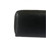 Gucci Black Leather Zip-Around Long Wallet