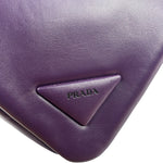 Prada Purple Nappa Leather Triangle Two-Way Bag